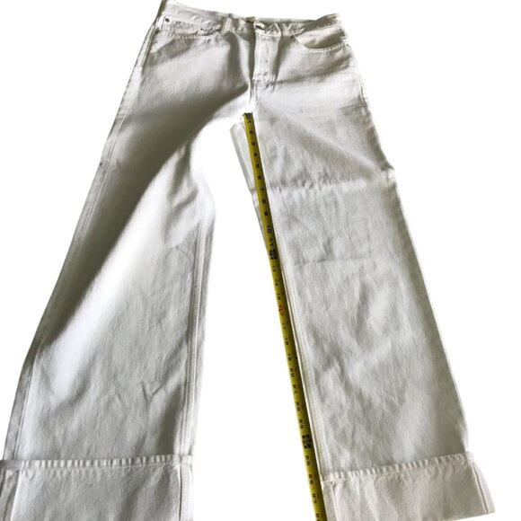Madewell Low-Slung Baggy Jeans in Pure White size 26 - Picture 8 of 12
